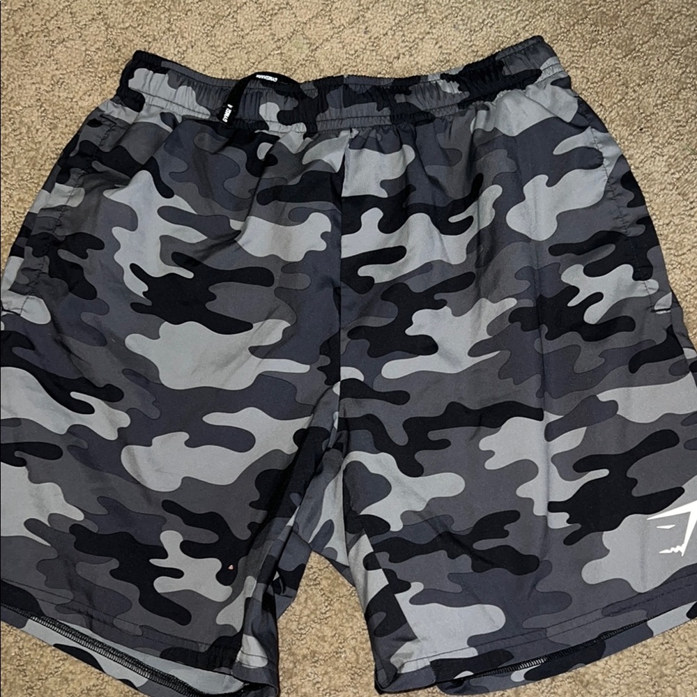 Gymshark Camouflage Athletic Shorts